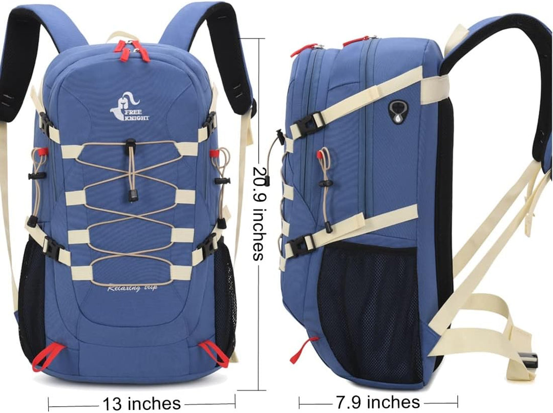 Bseash 40L Leichter wasserdichter Wanderrucksack mit Regenschutz, Outdoor Sport Reise Tagesrucksack