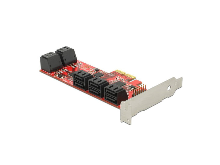 DeLock PCI Express Karte, 10x SATA 6 Gb/s intern, Low Profile Form Faktor