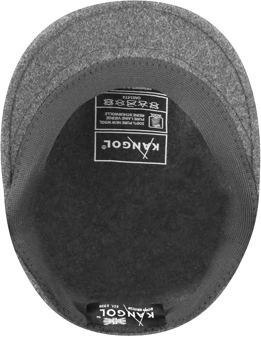 Kangol Herren Schirmmütze Wool 504 S Anthrazit, S Anthrazit