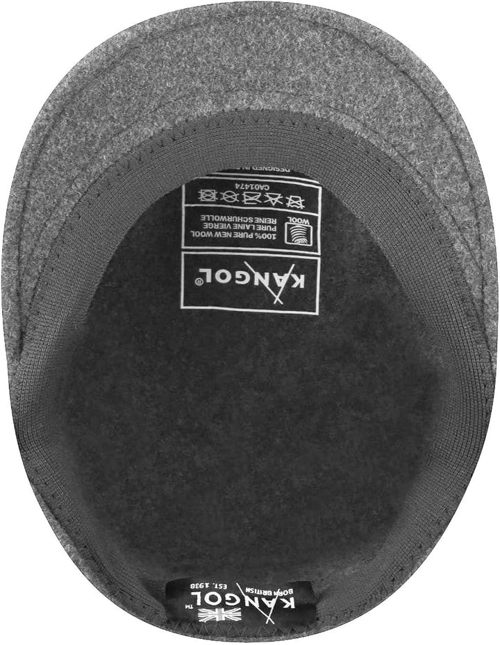 Kangol Herren Schirmmütze Wool 504 S Anthrazit, S Anthrazit