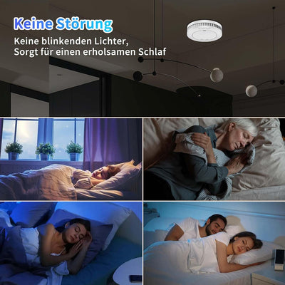 XINDUM Mini Rauchmelder 3er Set, Feuermelder mit 10 Jahre Batterie, TÜV-Zertifiziert, Rauchwarnmelde