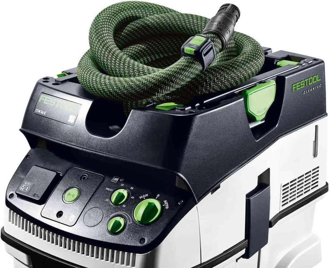 Festool Absaugmobil CTM 36 E CLEANTEC (mit Hauptfilter, SELFCLEAN Filtersack, Saugschlauch glatt Ø 2