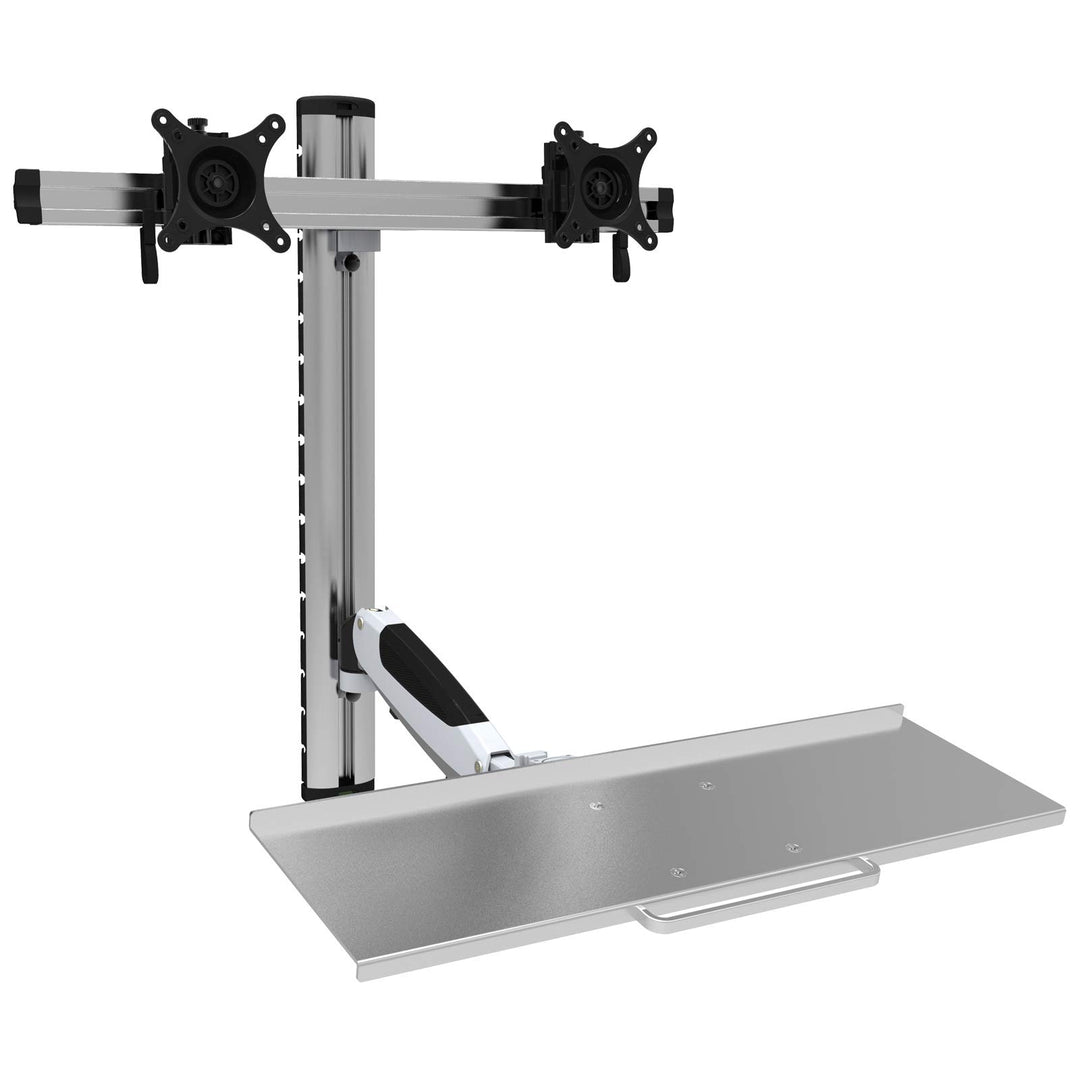 HFTEK FY09WS 2-Fach-Monitor-Halterung Halter Wandhalterung für Bildschirme von 15 bis 24 Zoll mit VE