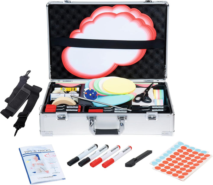 Legamaster Professional Moderationskoffer 3200-tlg. - hochwertiger Koffer aus Aluminium mit Zubehör