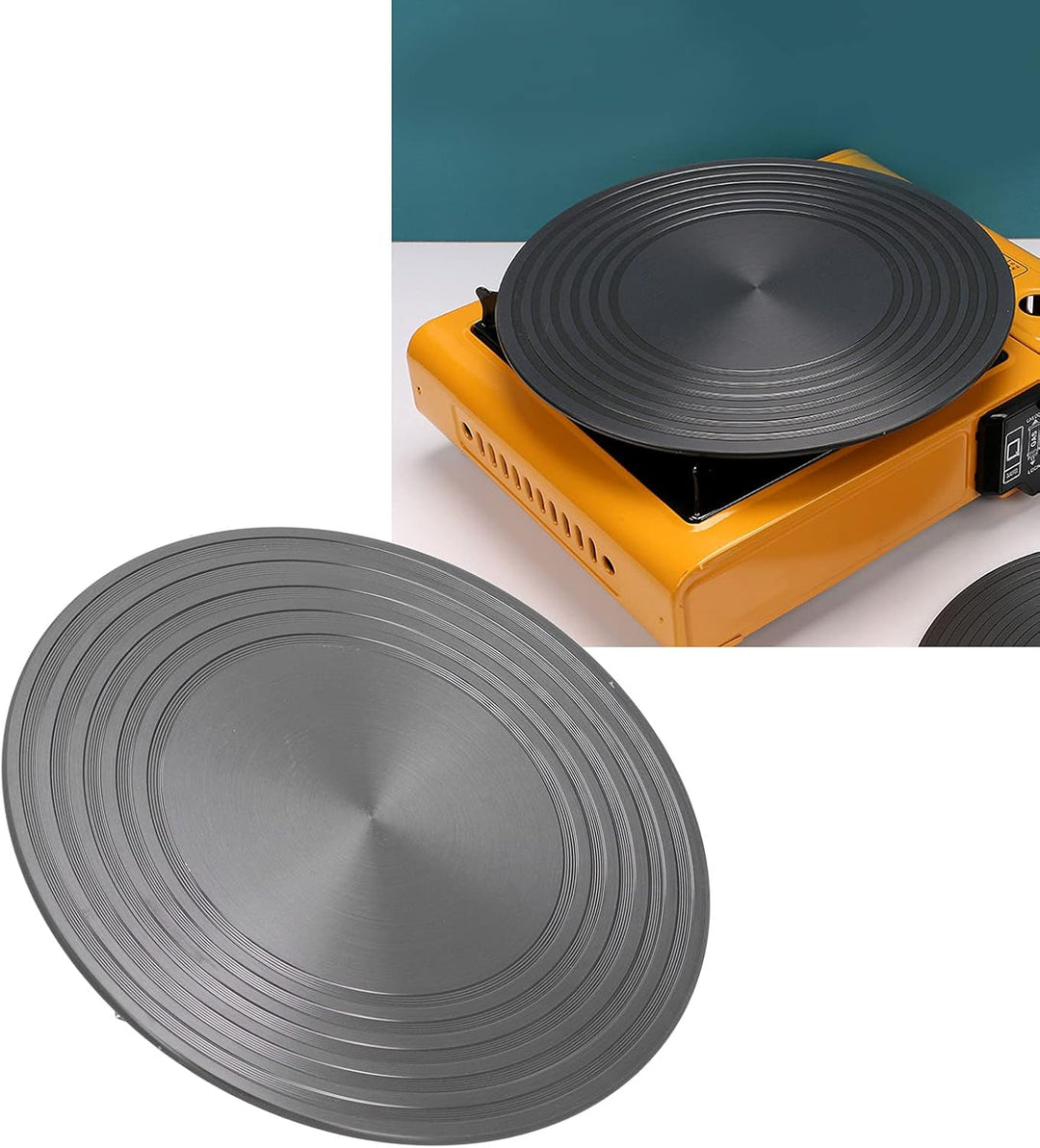 Induktionswandler Wärmediffusor Simmer Ringplatte, Adapter Induktion Edelstahlplatte Wärmediffusor f