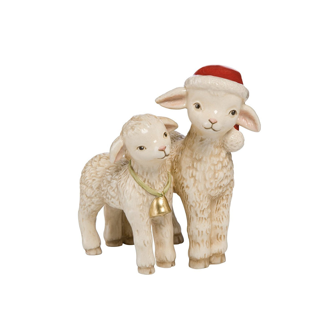 Goebel Weihnachten Schäfchenpaar Bunt