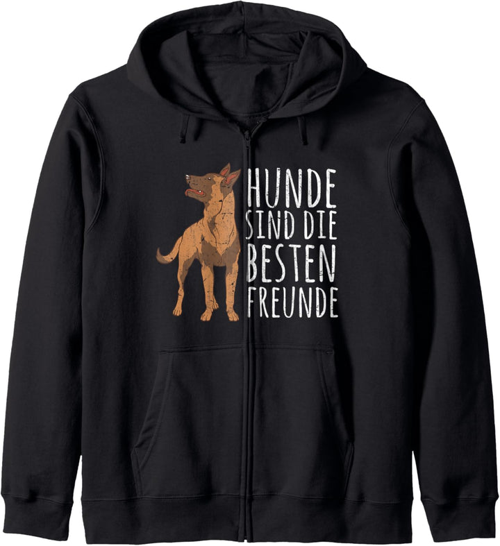 Hunde sind die besten Freunde Hundebesitzer Haustier Hund Kapuzenjacke