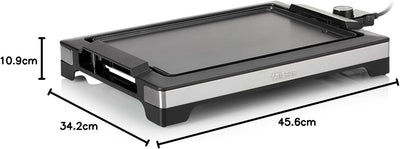 Tristar BP-2781 Elektrischer Tischgrill, mit grosser Grillfläche von 37x25 cm, abnehmbare Fettschale