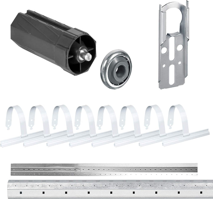 NOBILY Rolladen-Komplett-Set f. 60mm Achtkantwelle Mechanischer Funk Maxi-Rolladenmotor 30Nm + Rolla