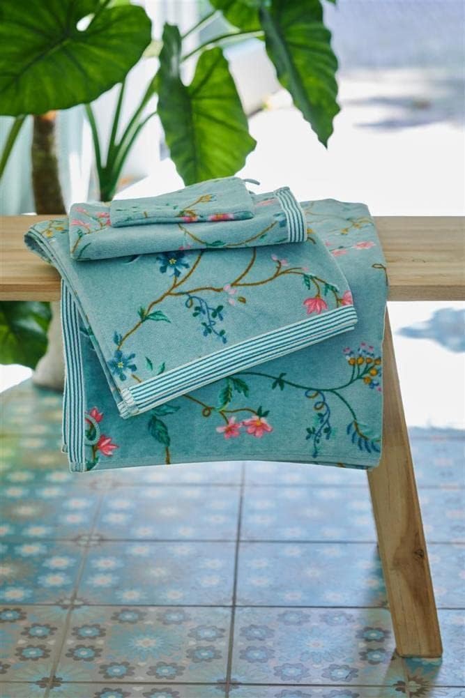 PiP Studio [W] Gästehandtücher Les Fleurs Blue UV UV 30x50 Set a 3 Blau 3-tlg. Gästetuch, Blau 3-tlg