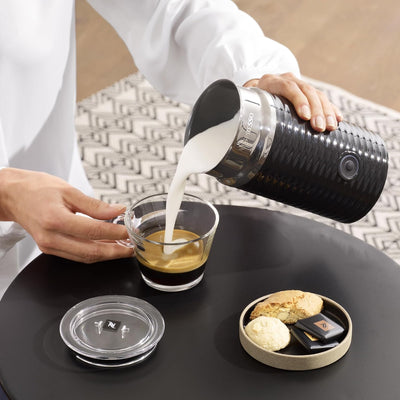 NESPRESSO Aeroccino3 Milchaufschäumer, Elektrischer Milchaufschäumer für 120 ml cremigen Milchschaum