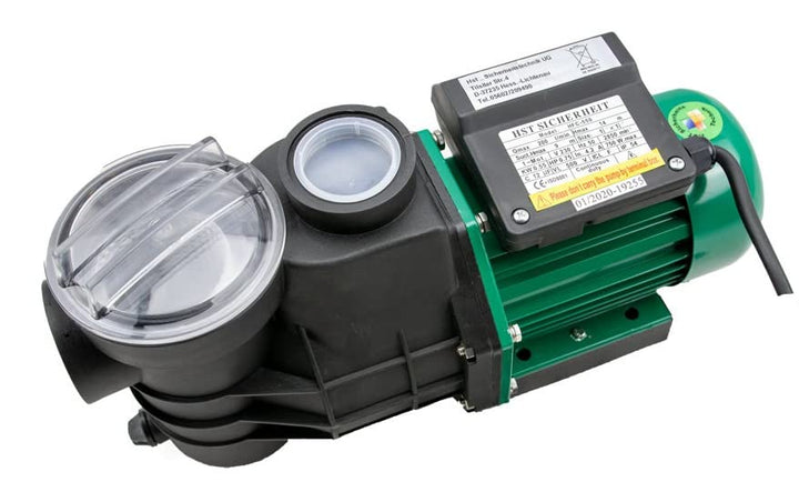 HST Leis Poolpumpe 12m3, 12000 Liter/Std, 550 W I Erweiterbare Filterpumpe mit geringer Energieaufna