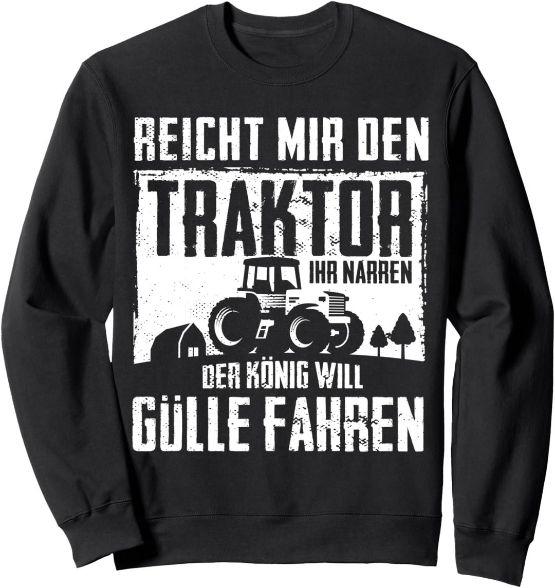 Landwirt Traktor Gülle Bauer Retro Trecker | Lustiges Spruch Sweatshirt