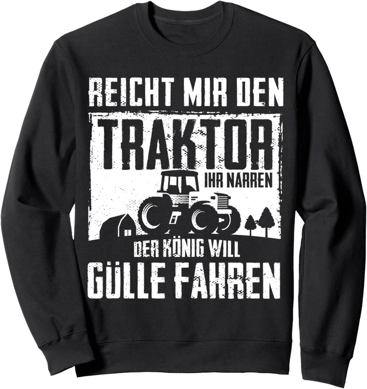 Landwirt Traktor Gülle Bauer Retro Trecker | Lustiges Spruch Sweatshirt