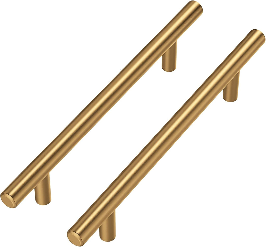 20 Stück goldenwarm Schrankgriffe Gold Möbelgriffe 128mm Lochabstand Gold Schrankgriffe Edelstahl Go