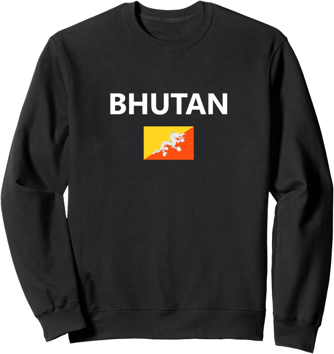 Bhutan Flag Country Sweatshirt