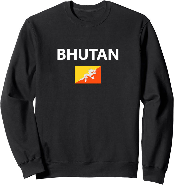 Bhutan Flag Country Sweatshirt