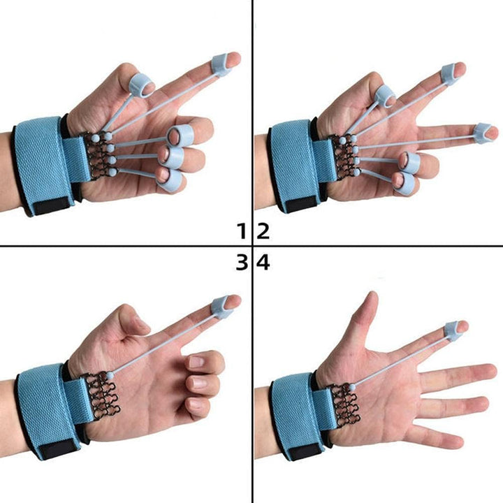 Faruxue Fingertrainer - Finger und Hand Extensor Trainer Exerciser mit Widerstandsband Stretcher Stä