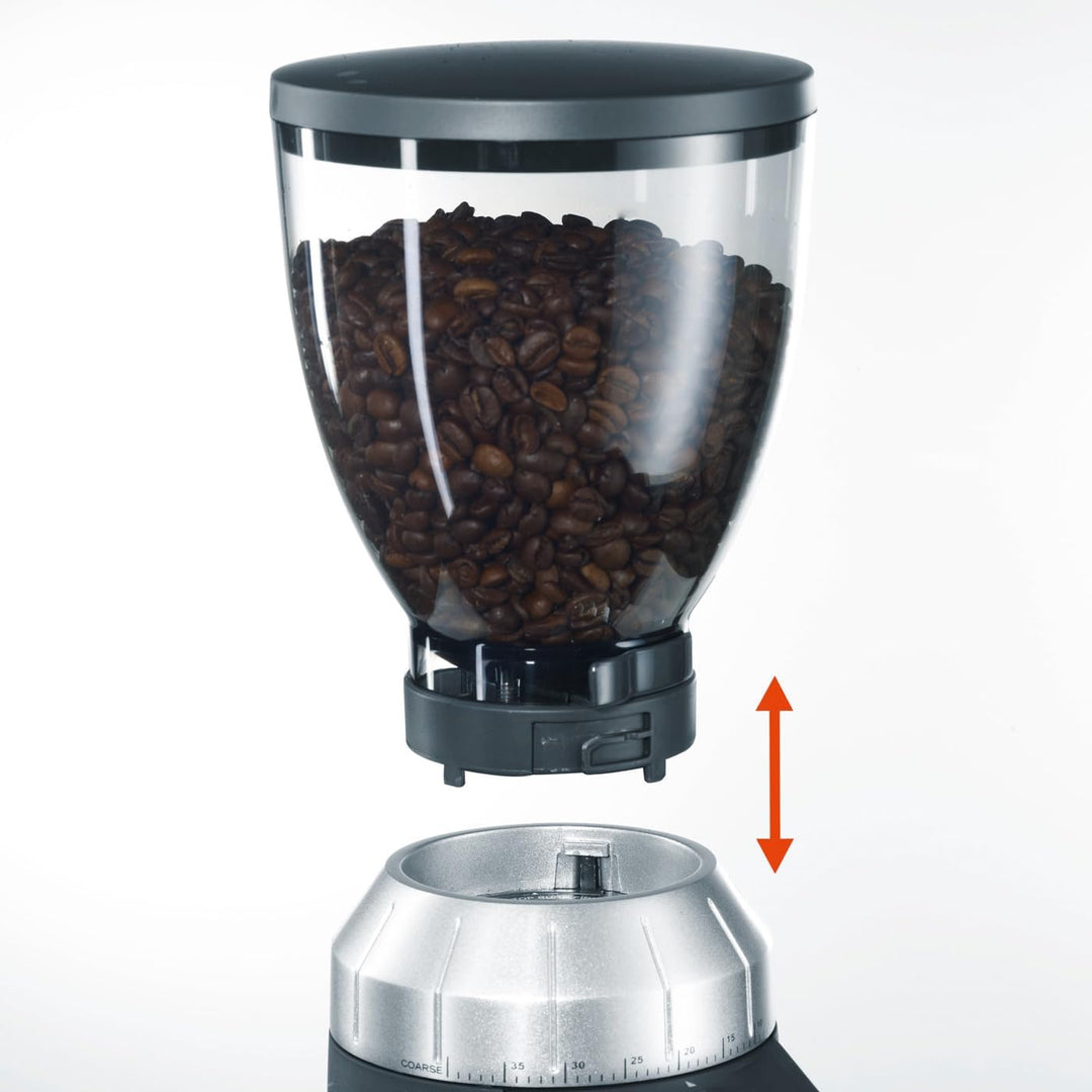 Graef Kaffeemühle CM 800,128W,‎350 Gramm, 23 x 13.2 x 38.5 cm, Silber Single, Single
