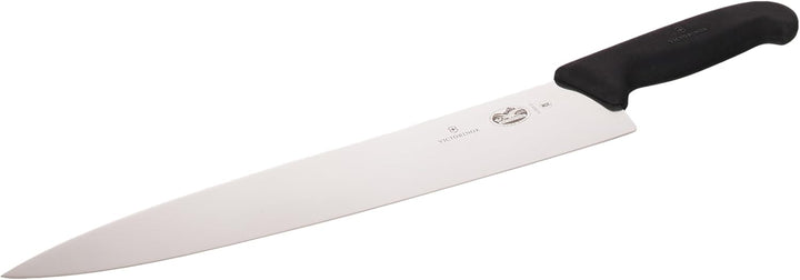 Victorinox Küchenbesteck Tranchiermesser Fibrox 31 cm Schwarz, 31 cm Schwarz