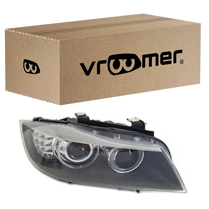 VROOMER Scheinwerferglas compatibel mit BMW 3 E90 Xenon ZKW Litchscheibe Scheinwerfer Abdeckung Fron