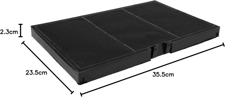 vhbw 2x Filter kompatibel mit Bosch JD69LF60, JD68LF60, JD66LF60, DWZ97JM60/01, DWZ97JM60 Dunstabzug
