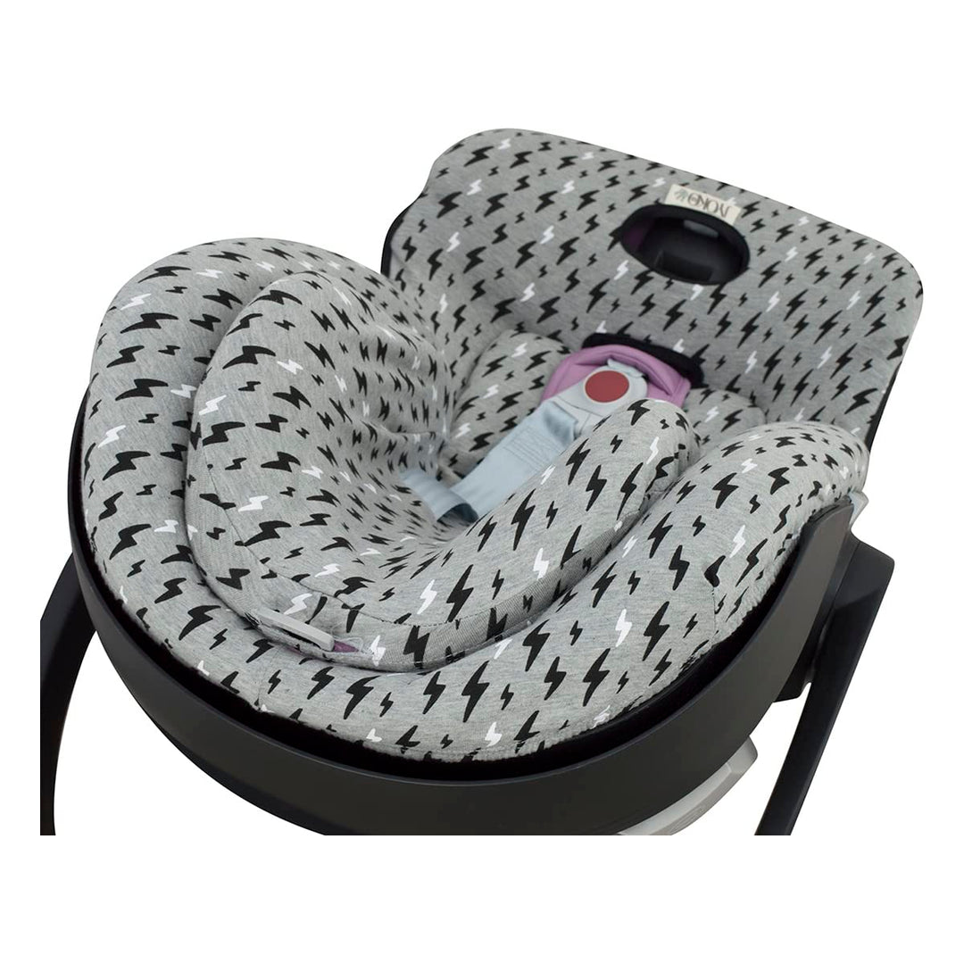 JYOKO Kids Autositzbezug aus Baumwolle, kompatibel mit Cybex Aton Cloud - Q-M-2-4-5 (ATON 4, Black R