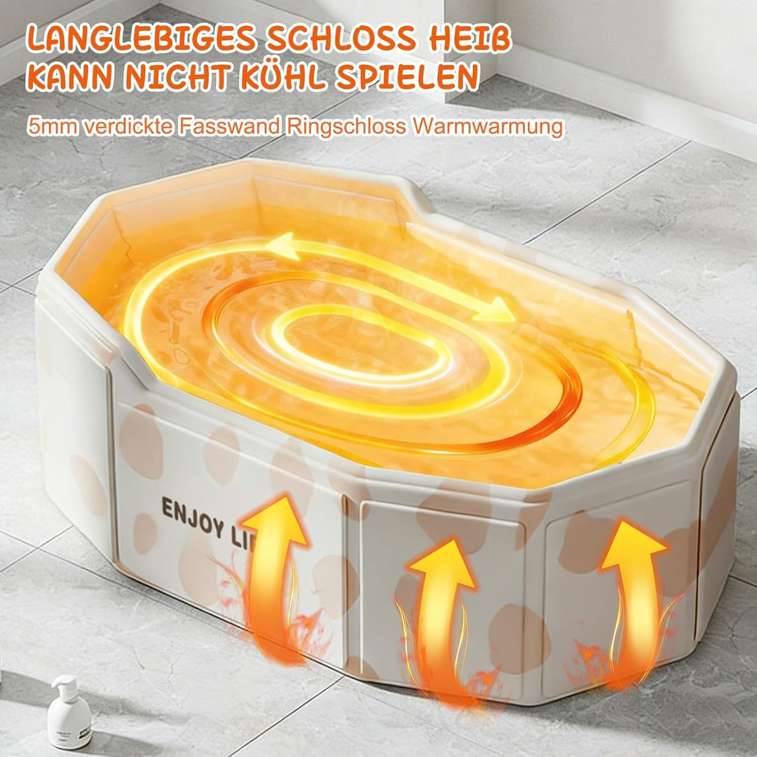 Faltbare Badewanne für Kinder - Grosse Kleinkindbadewanne Tragbare Badewanne, Platzsparende Klappbar