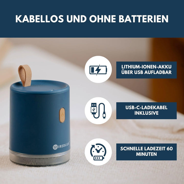 Fusselrasierer elektrisch – Fusselentferner & Entfussler für Kleidung, kompakt & tragbar – wiederauf