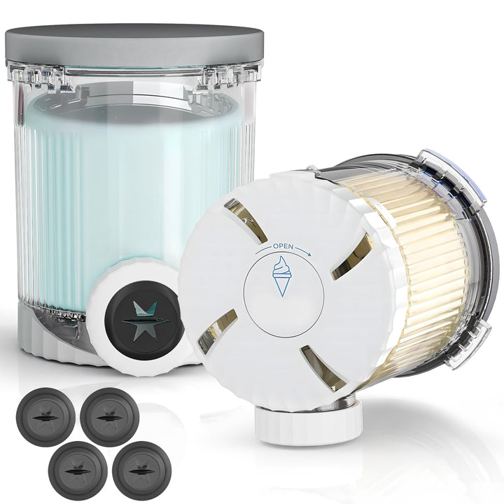 2 Stück Behältern für Ninja Swirl CREAMi, Kompatibel mit Ninja Creami NC701EU NC700 Serie Softeismas