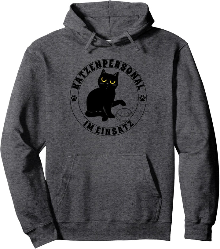 Katzenpersonal - Im Einsatz Lustiges Katzen Spruch Pullover Hoodie