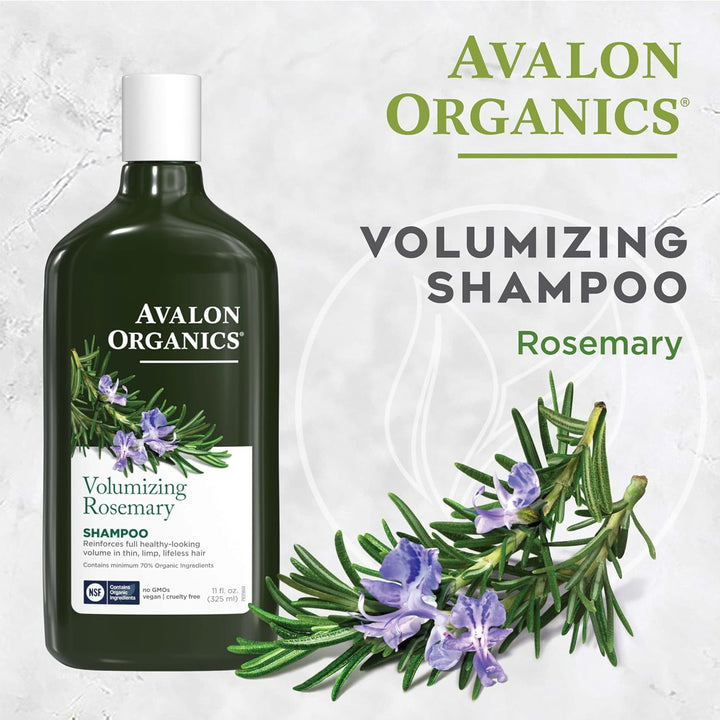 Avalon Organics Shampoo, Volumizing Rosmary, 325 ml