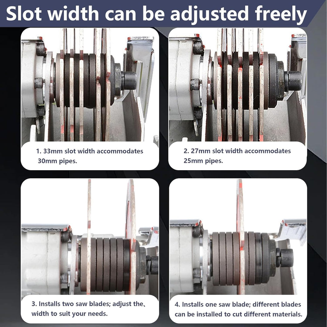 4000W Elektrische Mauernutfräse Schlitzfräse, 7500rpm, einstellbare Tiefe/Breite, 5×125mm Blätter, W