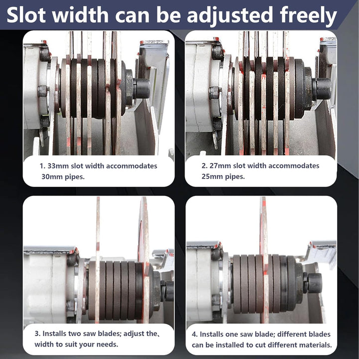 4000W Elektrische Mauernutfräse Schlitzfräse, 7500rpm, einstellbare Tiefe/Breite, 5×125mm Blätter, W