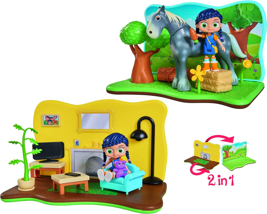 Simba 109358470 - Wissper 2-in-1 Spielset Graswelt, 20 x 12 cm