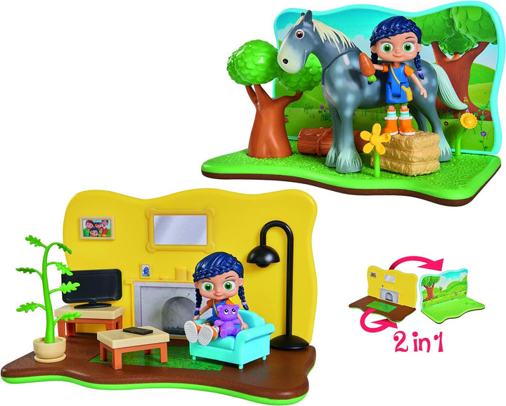 Simba 109358470 - Wissper 2-in-1 Spielset Graswelt, 20 x 12 cm