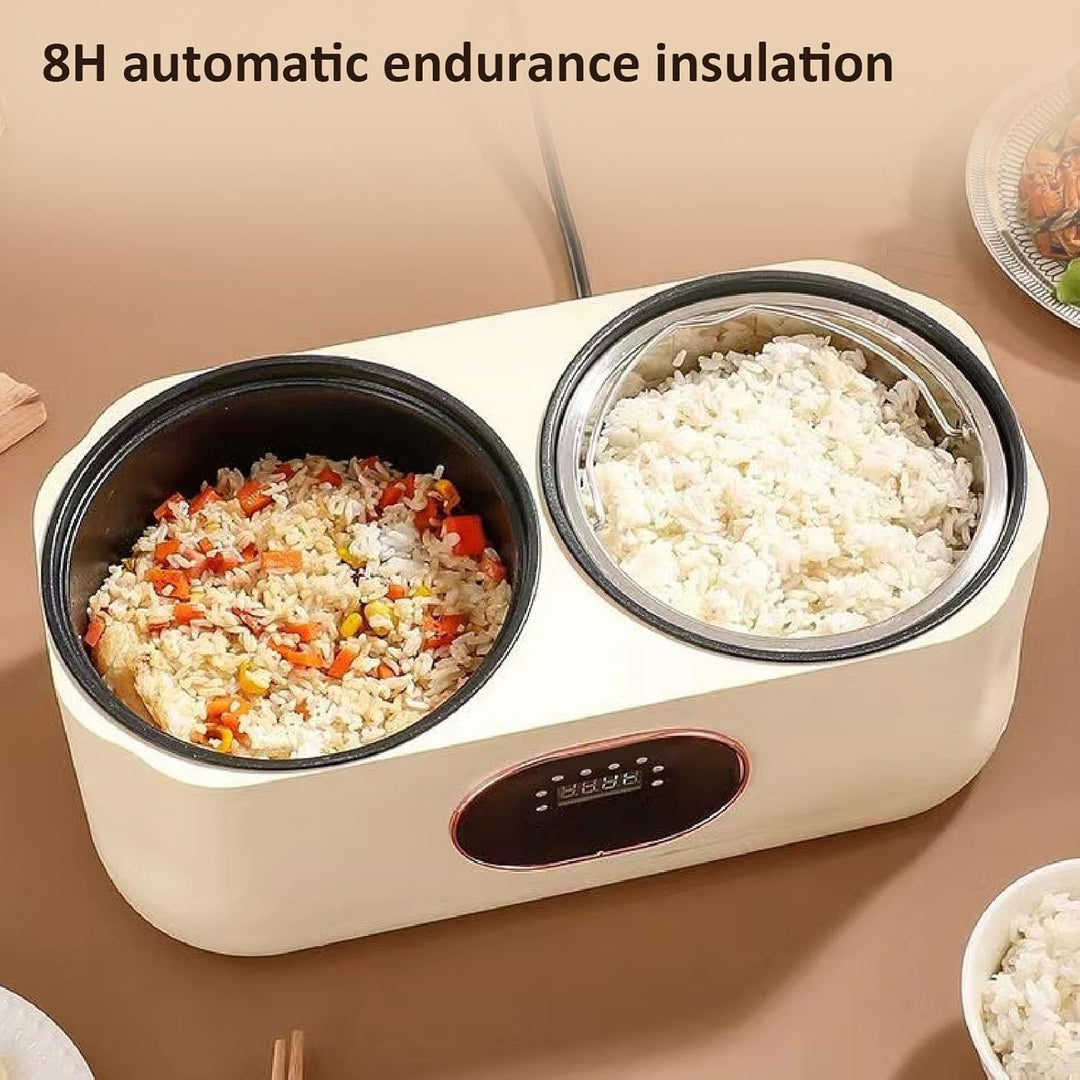 2-in-1-Doppel-Slow-Cooker, Dual-Combo-Slow-Cooker und Reiskocher, Doppel-Innen-Multifunktions-Reisko