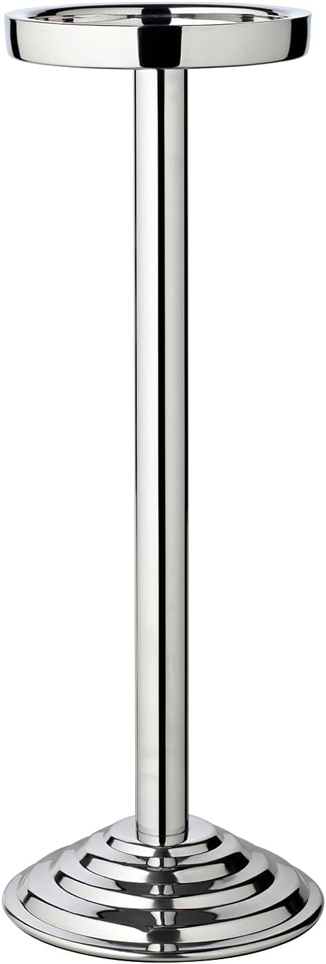EDZARD Flaschenkühler Sevilla (Höhe 85 cm, Ø 23 cm) mit Griffen, mit Ständer, Edelstahl, hochglanzpo