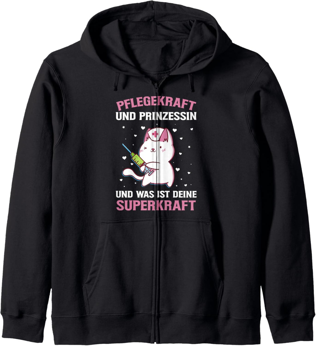 Pflegekraft Und Prinzessin Pflegerin Altenpflege Krankenhaus Kapuzenjacke