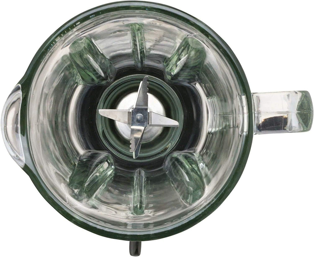 JUNG VitaSpeed Standmixer Mixer 500W, Eiscrusher mit Edelstahl Klingen, Blender 1,5 L Glasbehälter,