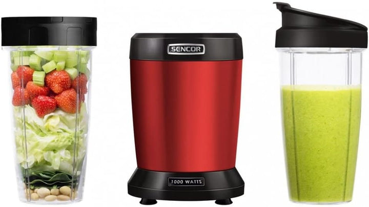 SENCOR SNB 4301RD Standmixer, Küchenmixer, Smoothie, Nutri Mixer, Soup Maker, Rot