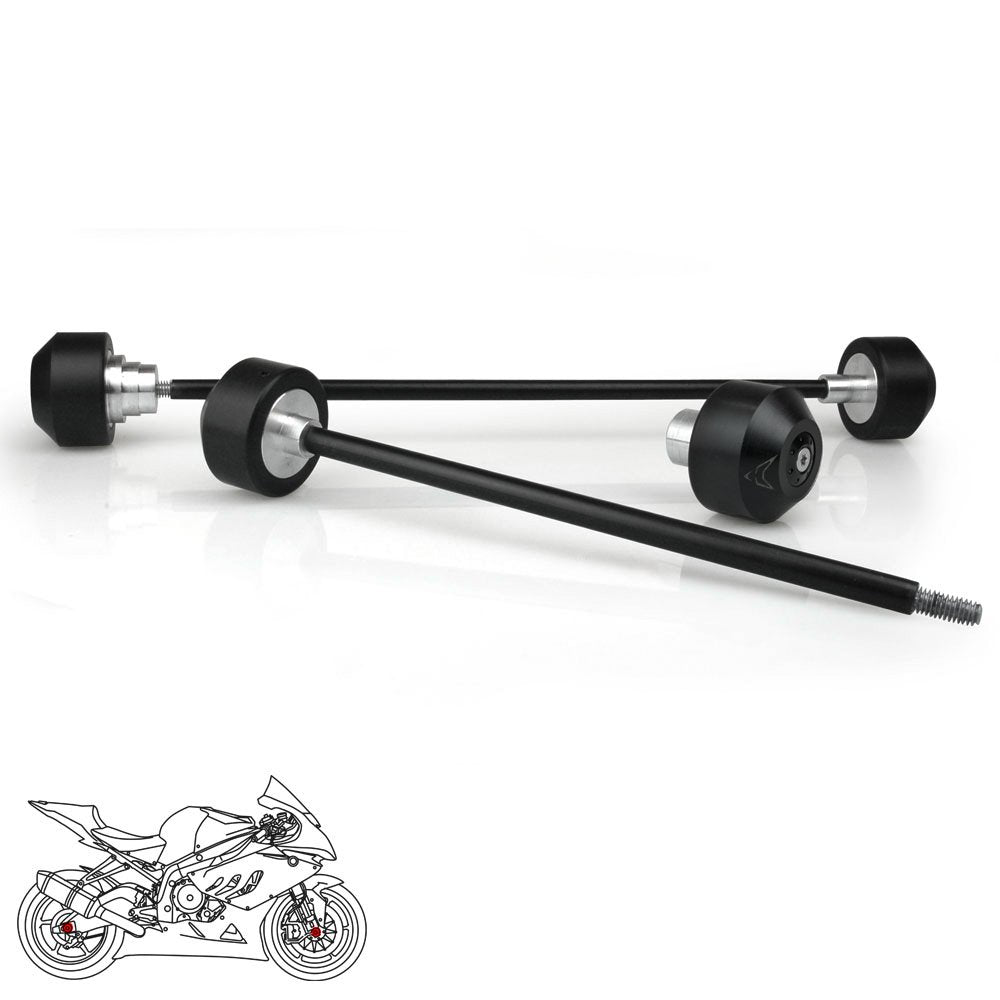 RACEFOXX Achs- und Schwingenprotektoren, Achsprotektor, Schwinge, Achse, für BMW S1000R RR