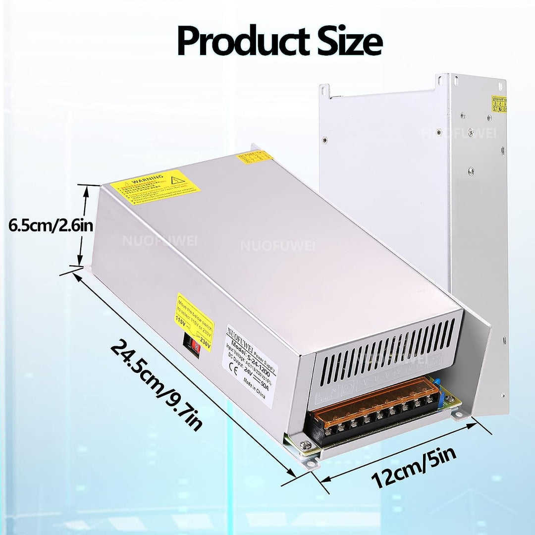 DC 36V 1200W Netzteil 230V AC auf DC 36V 33.4A Schalternetzteil Transformator Adapter Trafo 36Volt 3