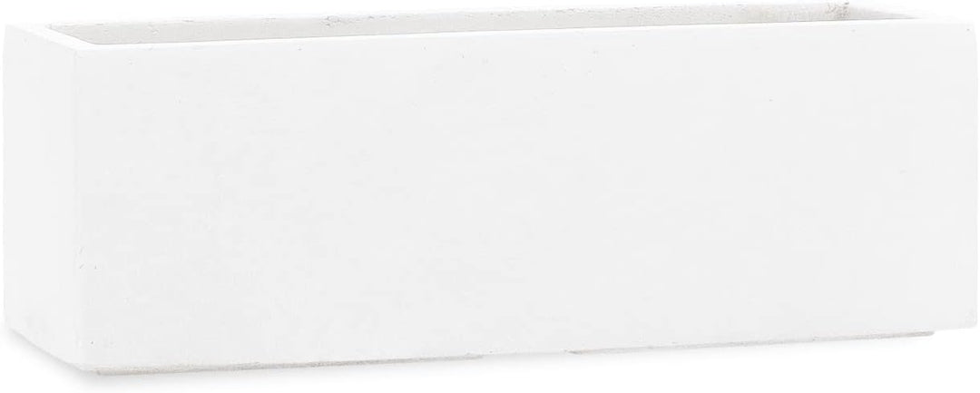 Pflanzwerk® Pflanzkübel Fiberglas Weiss TUB 17x50x17cm *Frostbeständige Blumenkübel* *Deutsche Premi