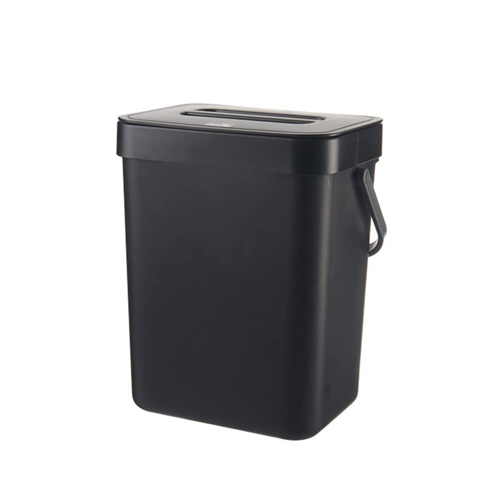 Kleiner Mülleimer mit Deckel, 3L Küchenmülleimer, Kompostbehälter, Mülleimer Küche Unterschrank, Bio
