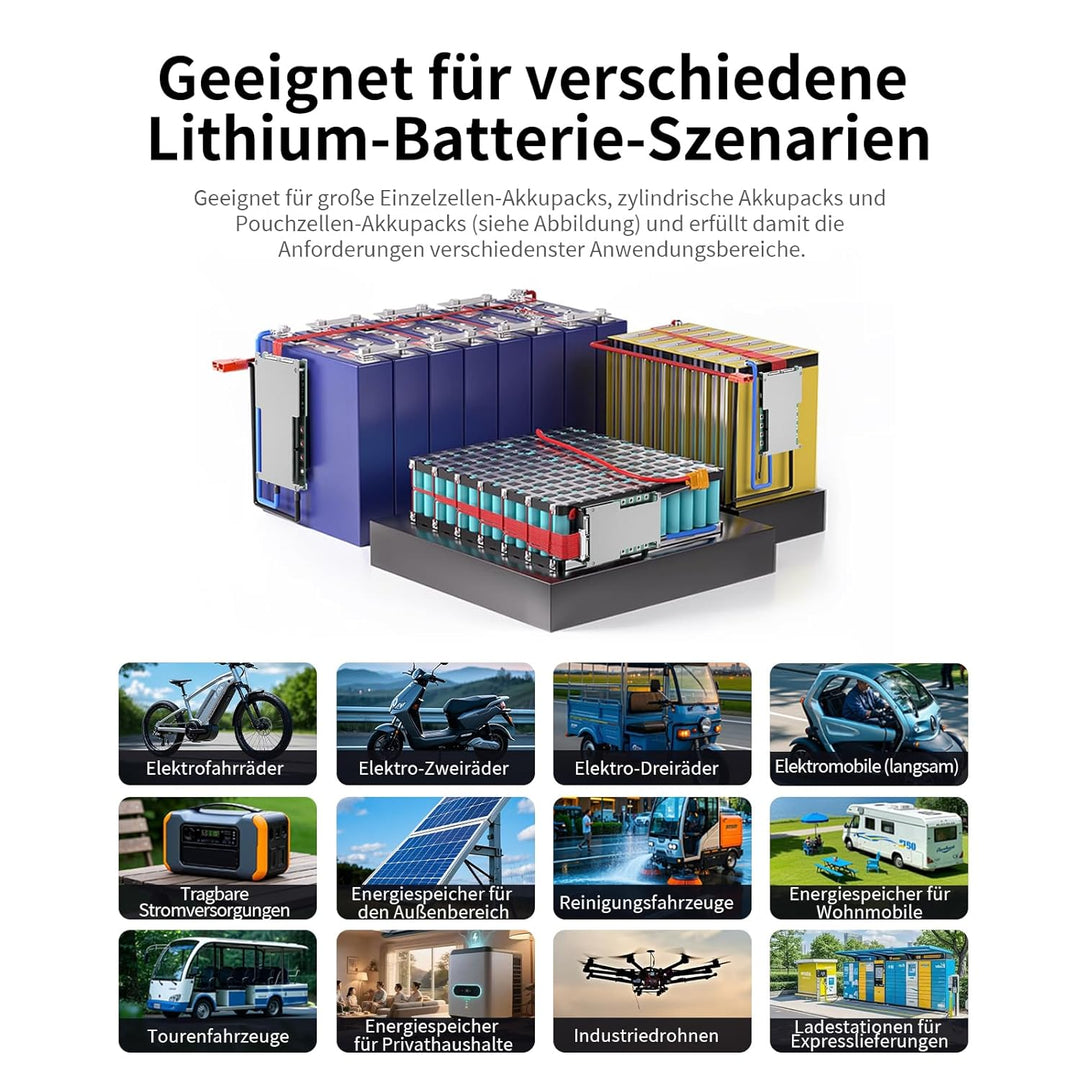Bisida BMS 13S 48V 30A Lithium-PCB-Schutzplatine mit Balancerleitung und NTC, Split-Port, zehn Schut