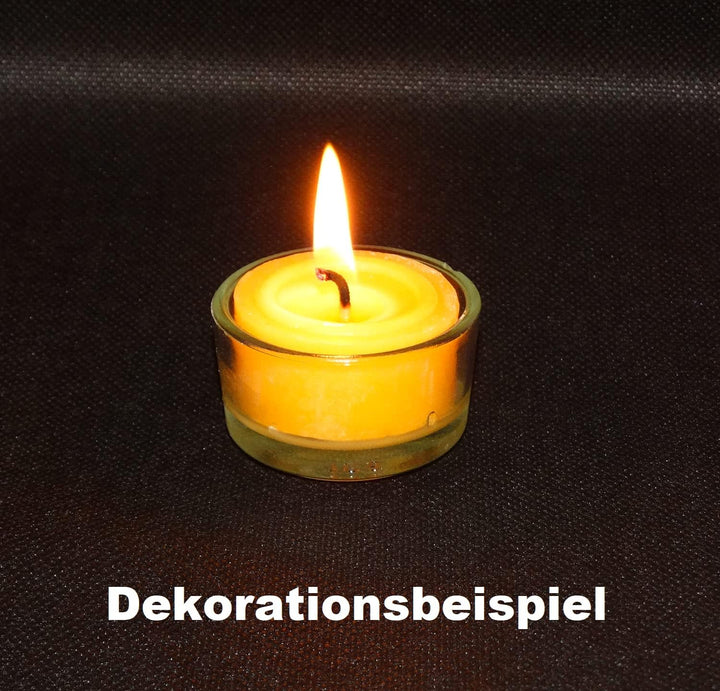AMA-Feinkost 60 Stück Teelichter aus 100 Bienenwachs handgefertigt direkt vom Imker Sparpack Nachfül