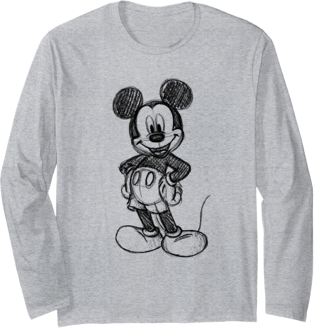 Disney Mickey Mouse Sketch Langarmshirt
