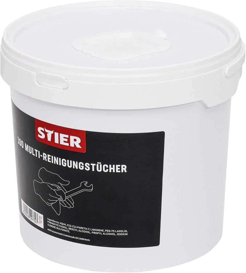 STIER Multi-Reinigungstuch Universal, 72 Stück, im praktischen Spender, 30 x 27 cm, Hohe Reinigungsl