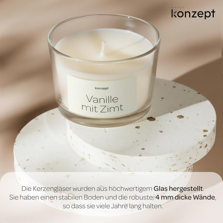 6er Set Kerzengläser 150ml, Kerzen Gläser leer zum Giessen – ideal für Duftkerzen, Wachsgiessen und